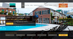 Desktop Screenshot of cedartraceapthomes.com