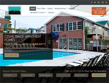 Tablet Screenshot of cedartraceapthomes.com